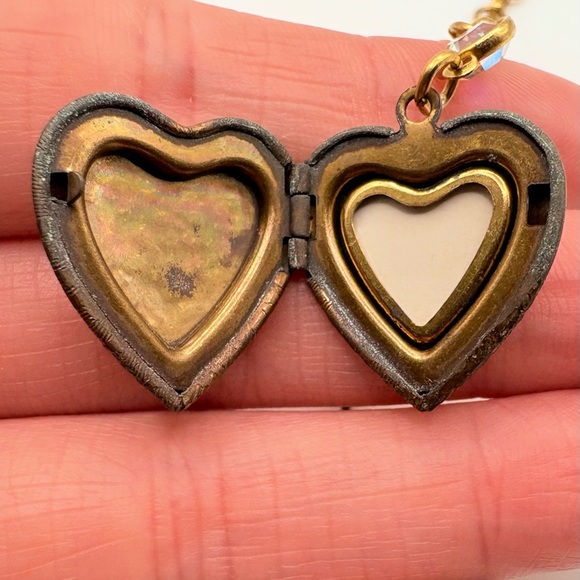 Vintage Sadie Green Victorian Revival Charm Necklace - Picture 6 of 8